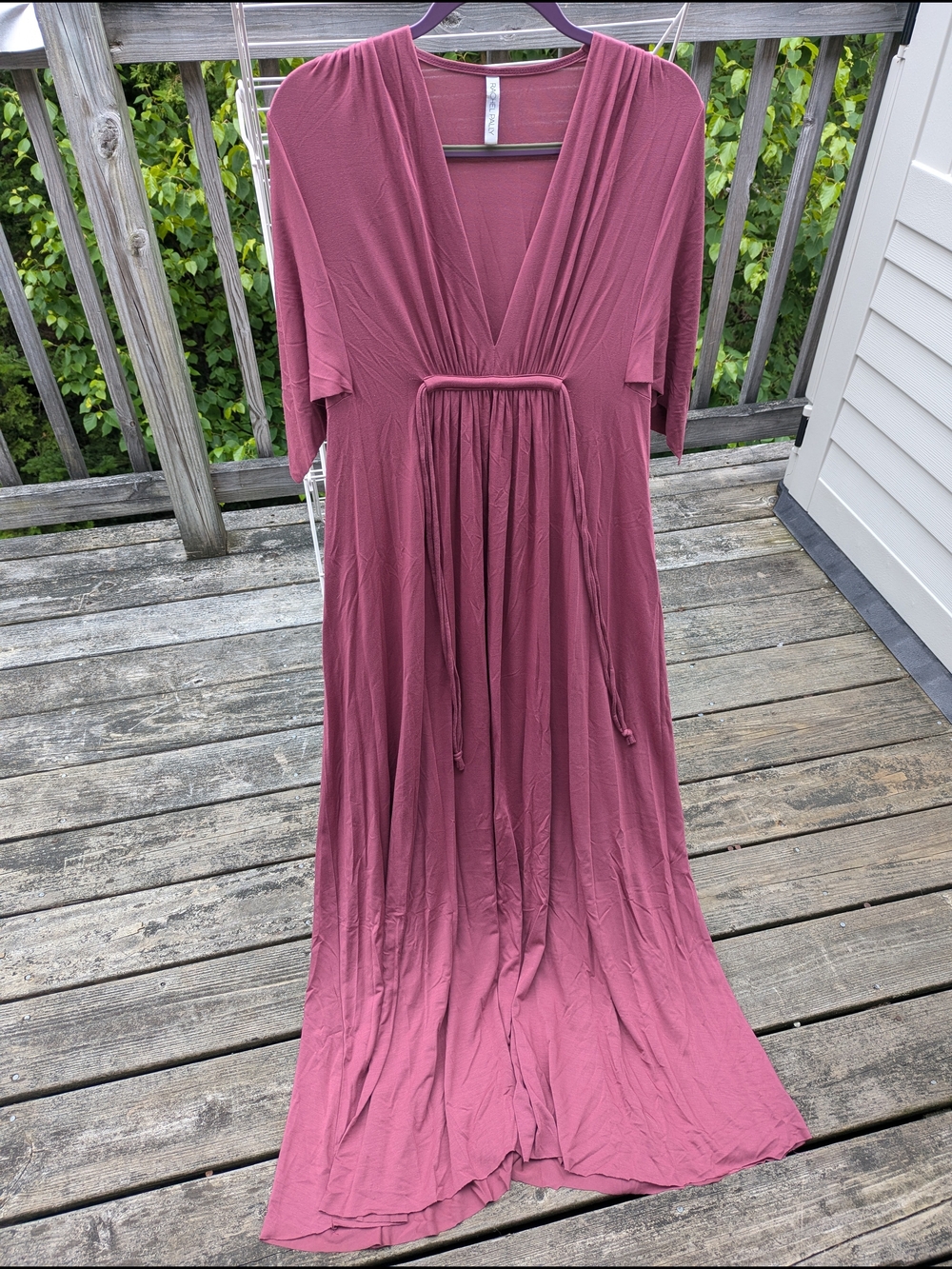 Rachel Pally Long Caftan Dress in Mauve Pink